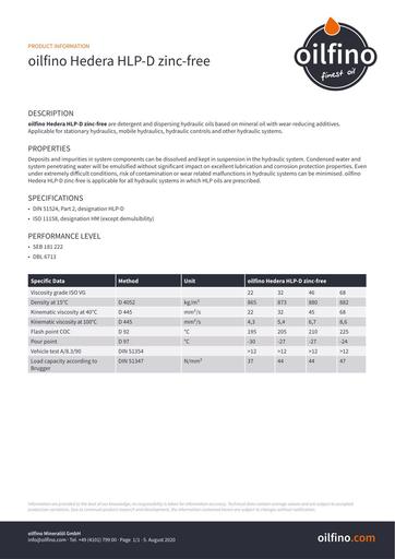 TDB EN Oilfino Hedera HLP D zinkfrei 46