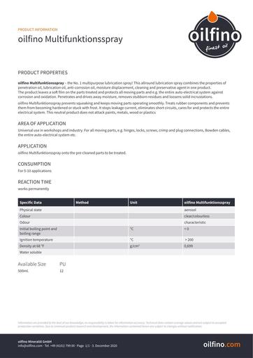 TDB EN Oilfino Degrippant