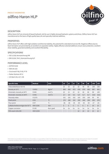 TDB EN Oilfino Haron HLP 10