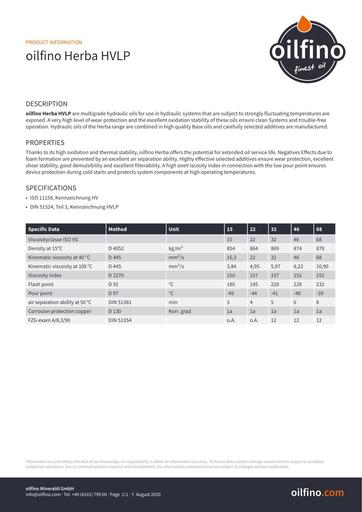 TDB EN Oilfino Herba HVLP 15