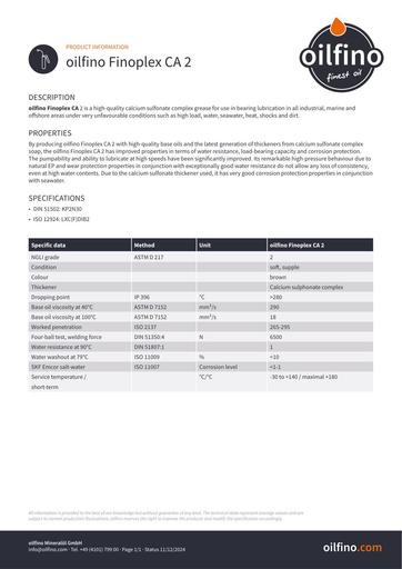 Oilfino Finoplex CA 2